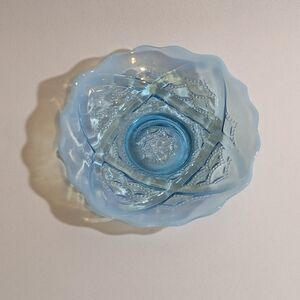 Elegant Blue Glass Bowl